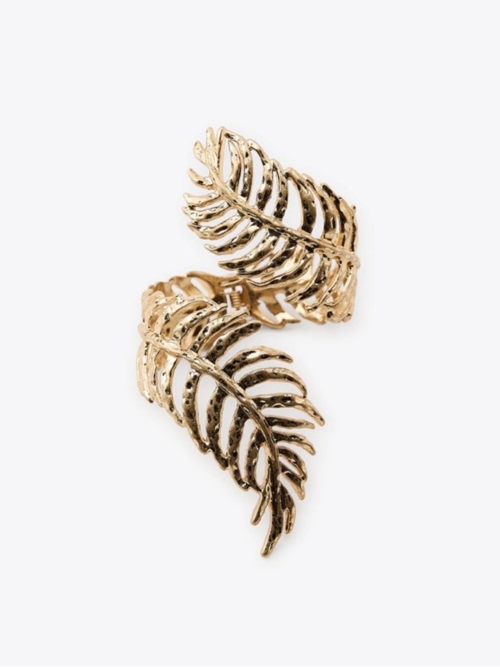 ZARA Leaf Bracelet in Gold Tone
